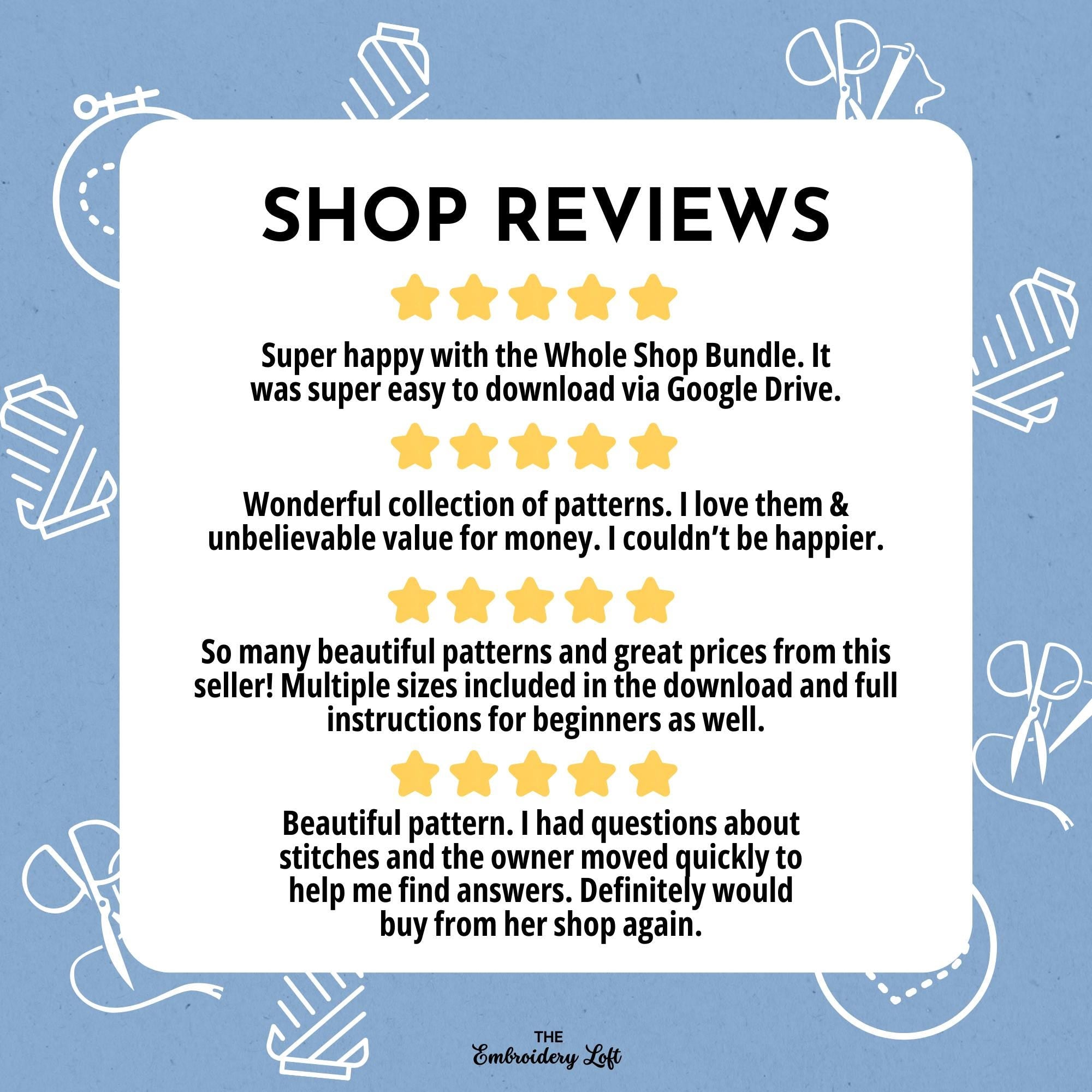 Winter Moon Hand Embroidery Pattern