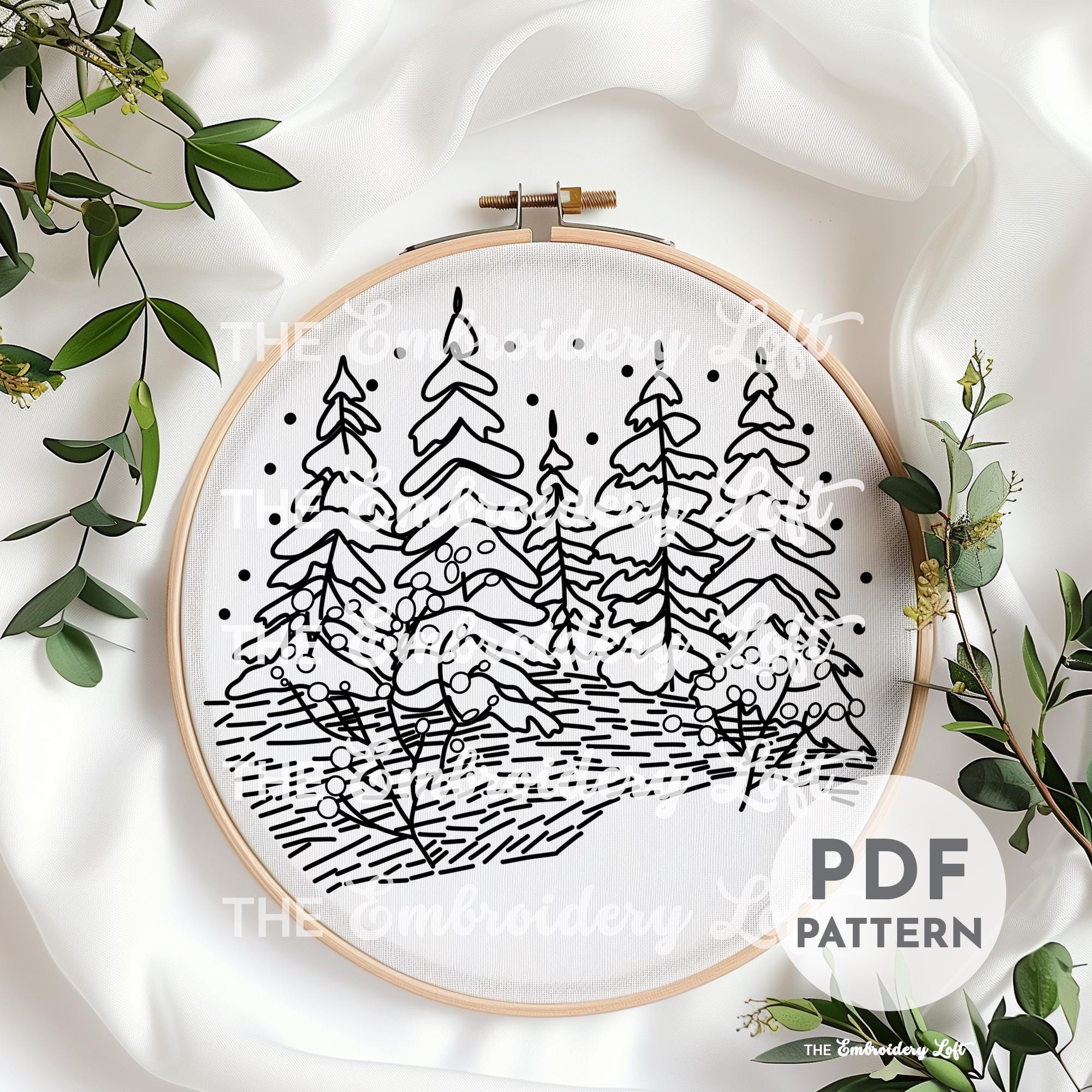 Winter Wonderland Hand Embroidery Pattern