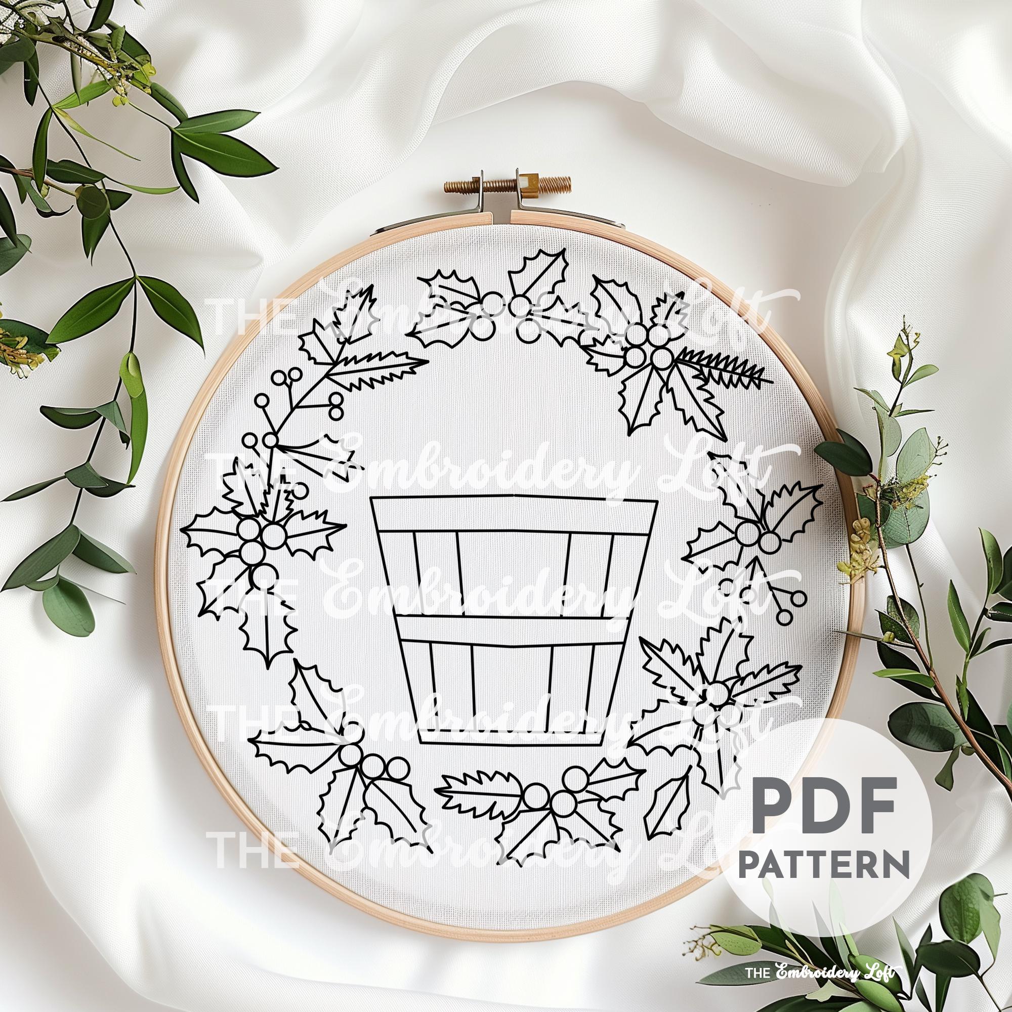Twelve Days of Christmas, Maids Milking Hand Embroidery Pattern