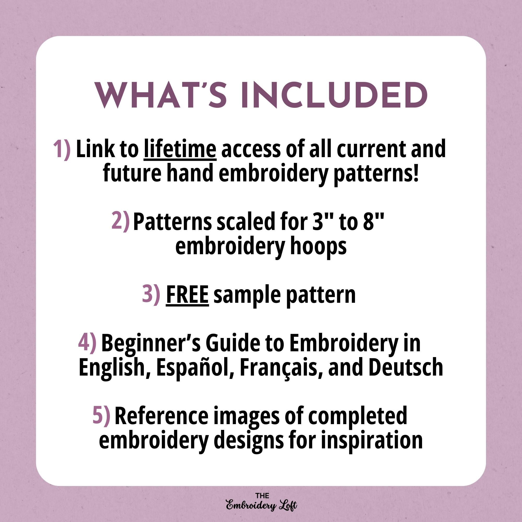 WHOLE SHOP BUNDLE, Hand Embroidery Pattern Collection, Current and Future Designs, Lifetime Access, Hand Embroidery Patterns, Super Pack