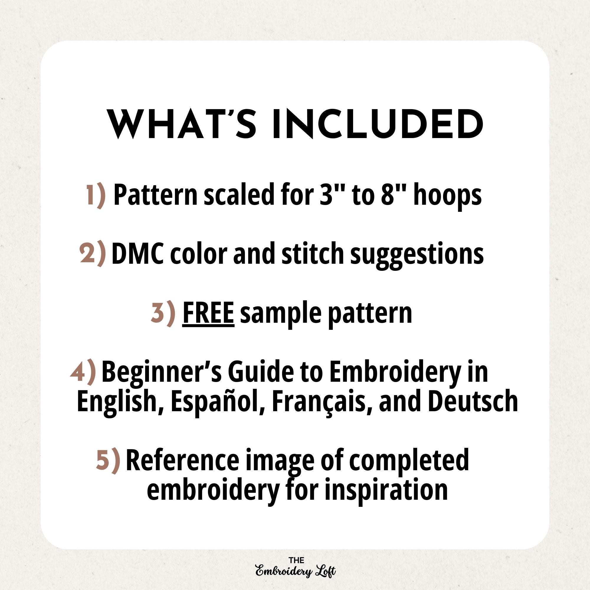 Tiger Yellowtail Hand Embroidery Pattern