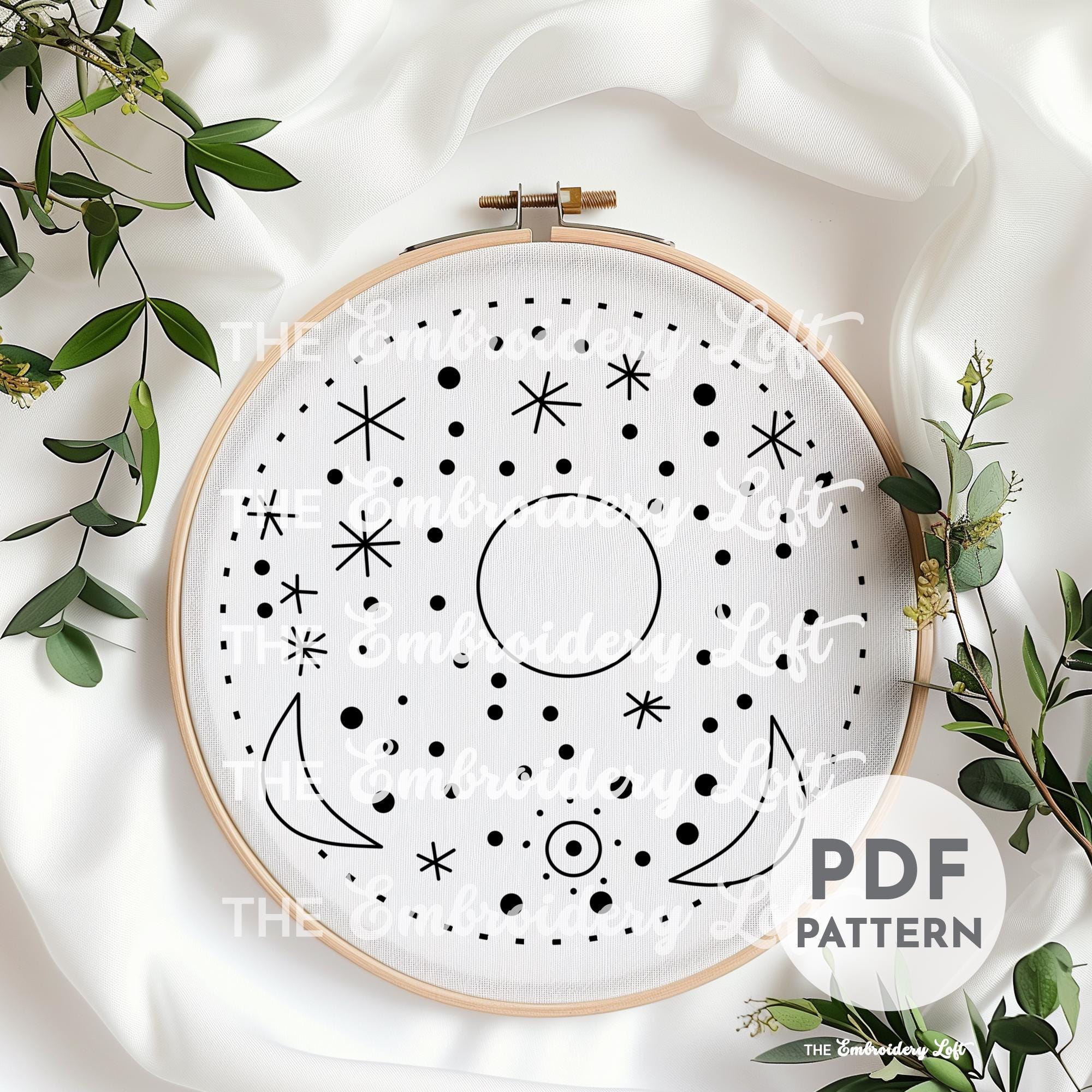 Universe Hand Embroidery Pattern