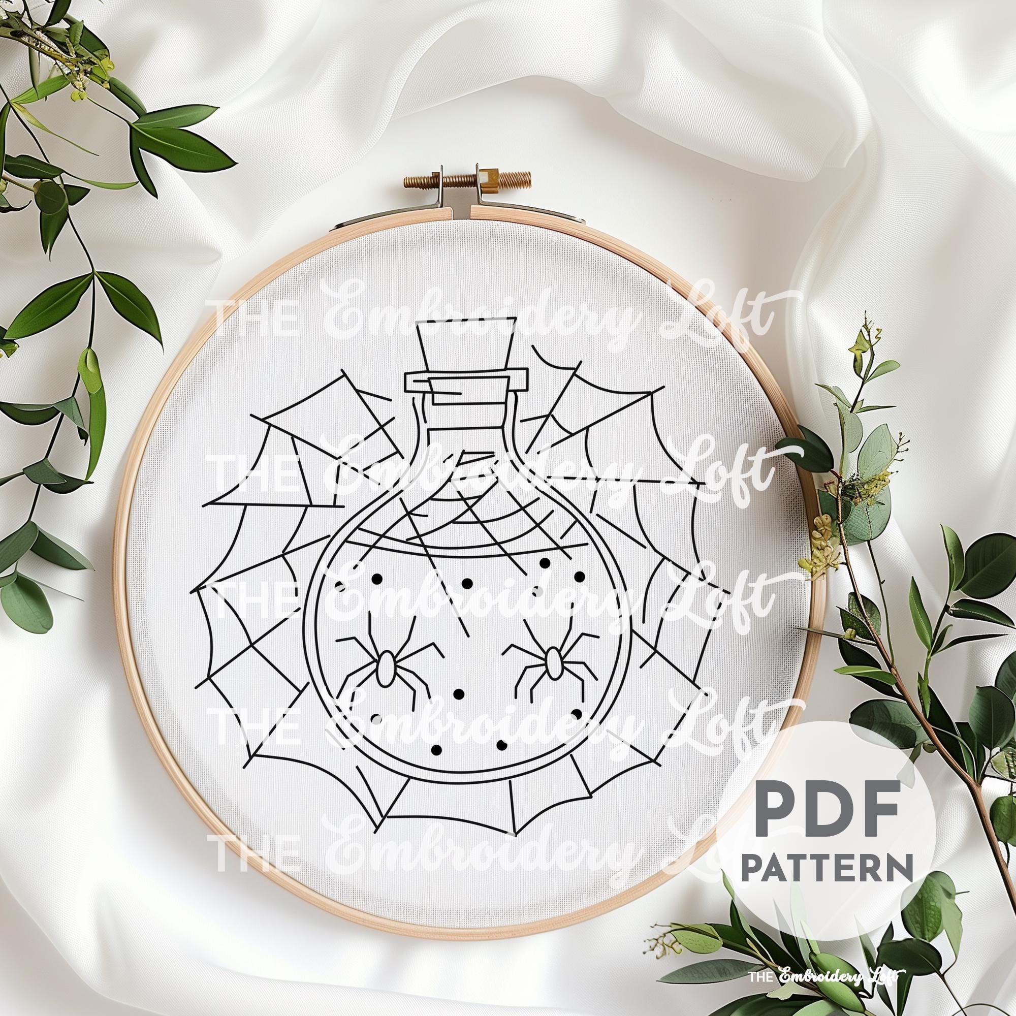Pink Potion Hand Embroidery Pattern