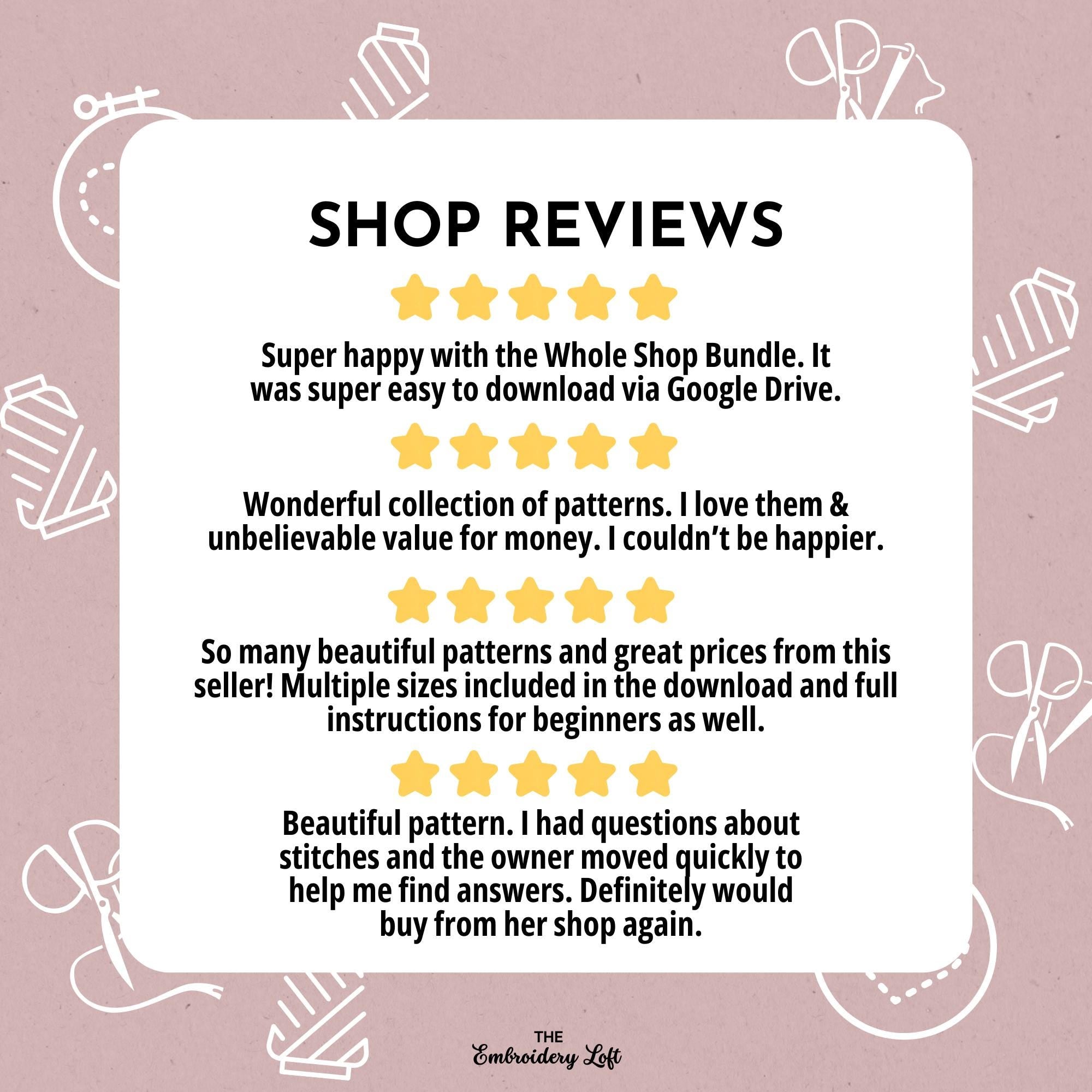 Winter Village Hand Embroidery Pattern