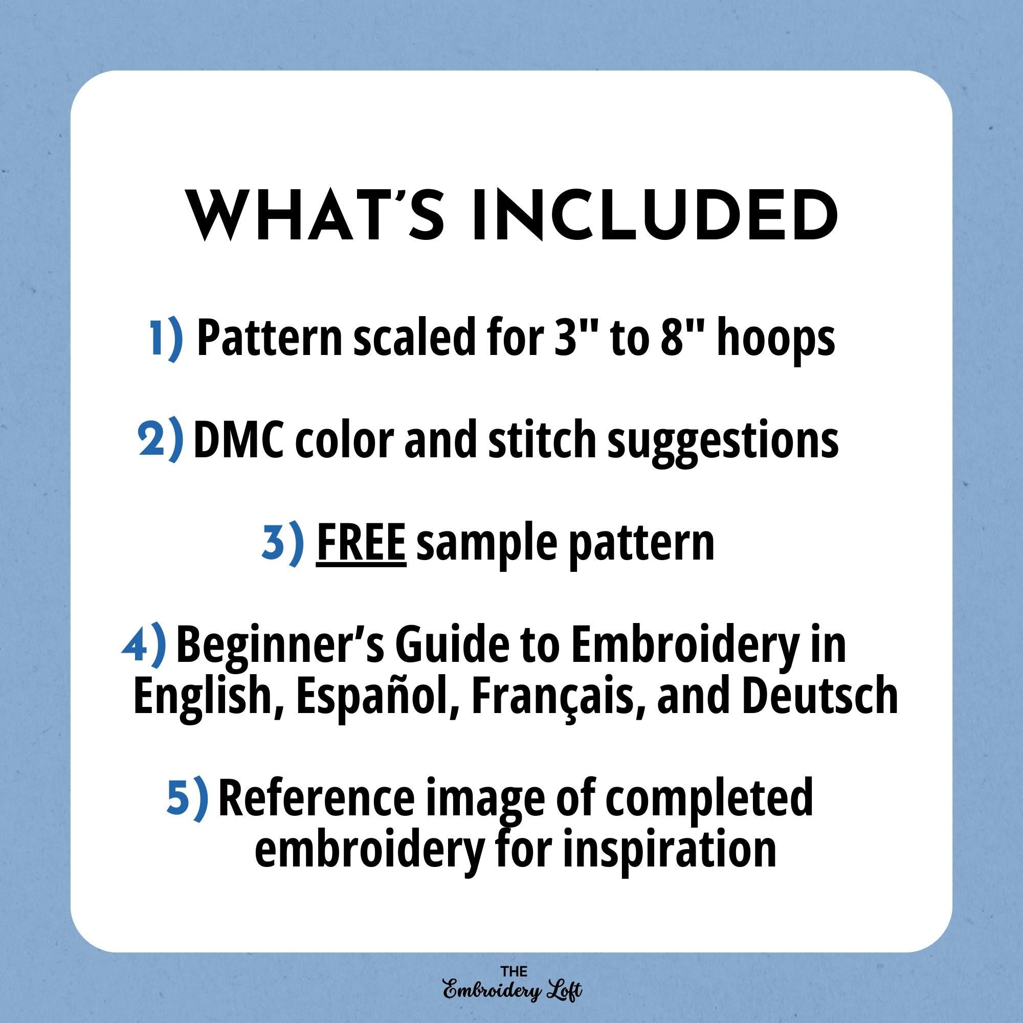 Twin Dragons Hand Embroidery Pattern