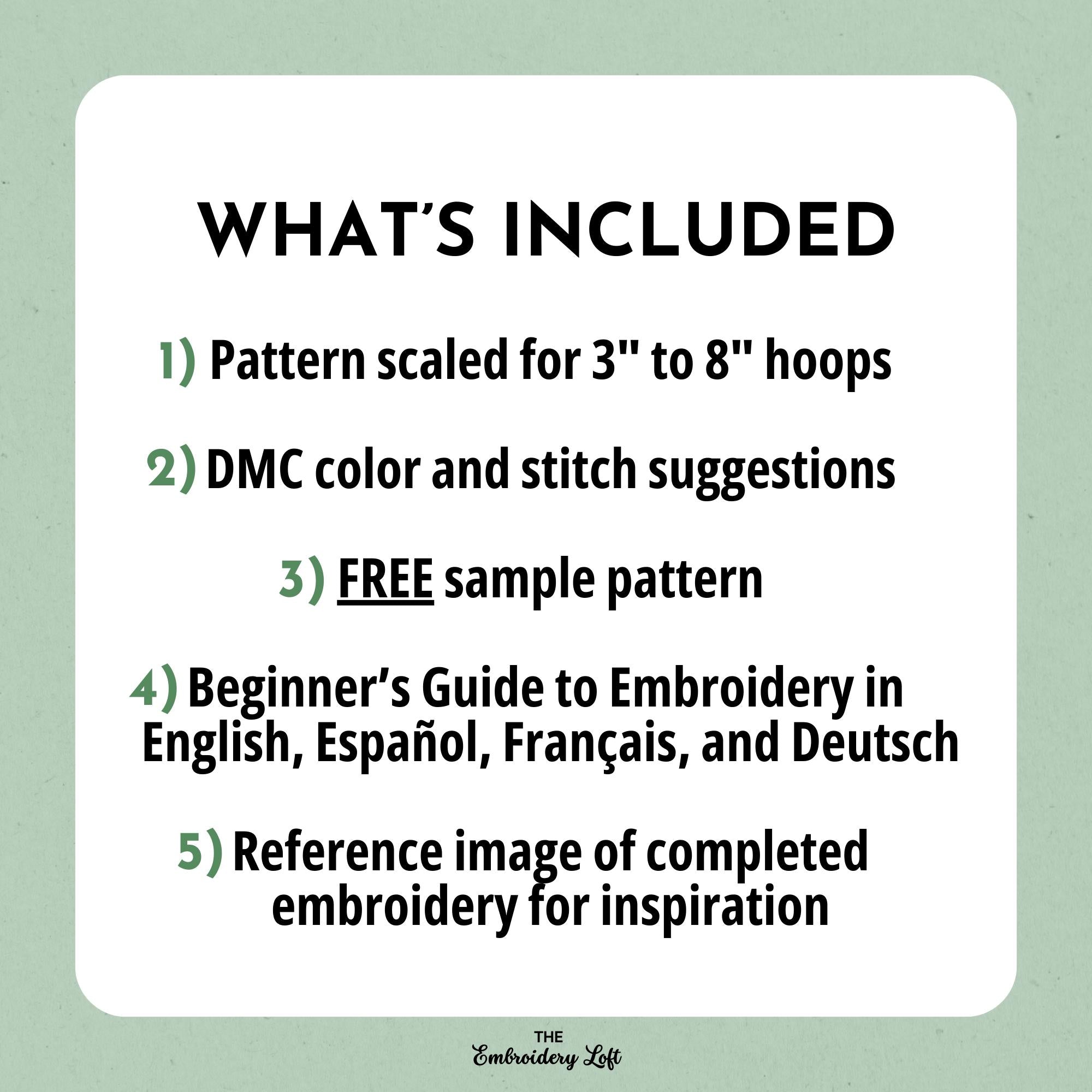 Tabby Cat Hand Embroidery Pattern