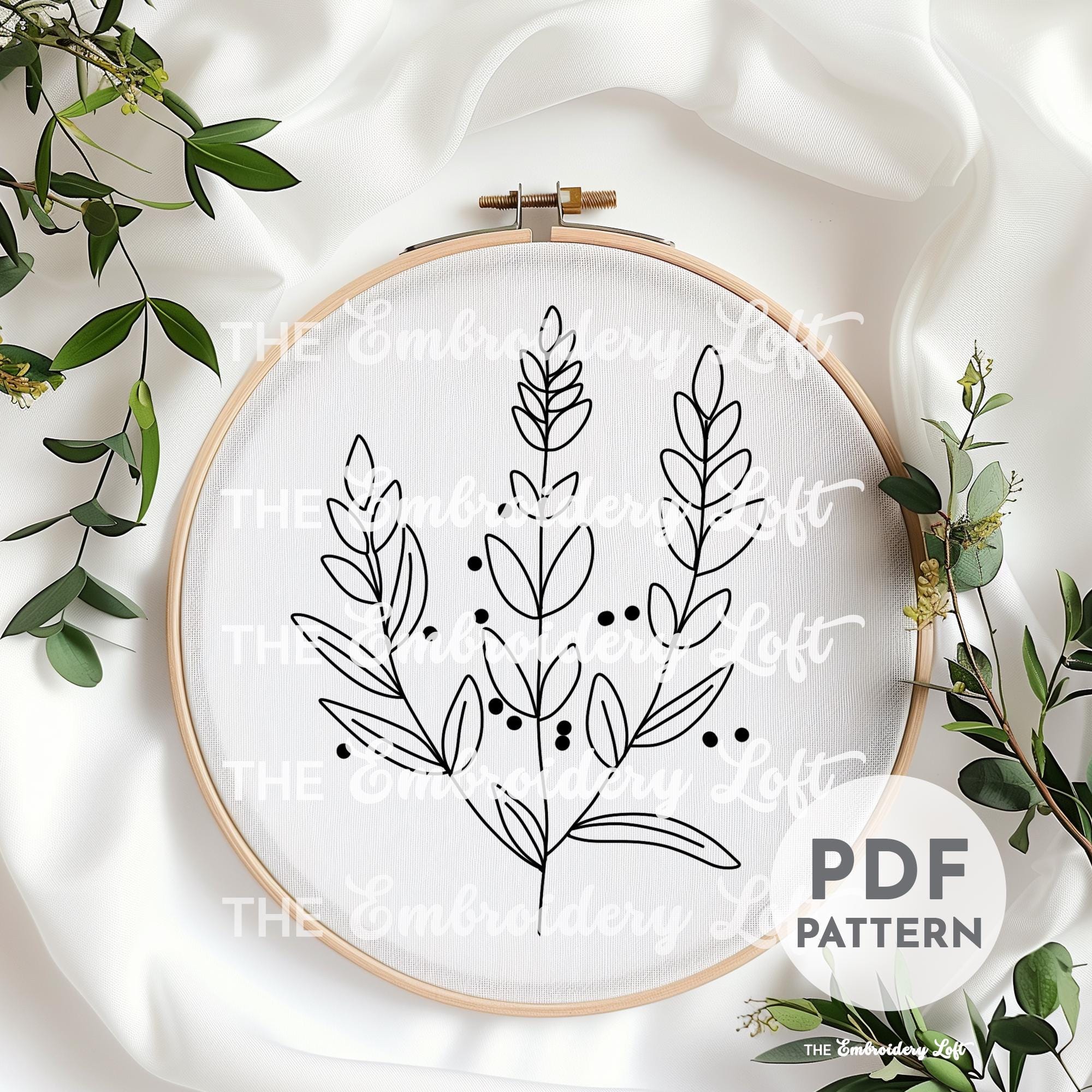 Wildflowers Hand Embroidery Pattern