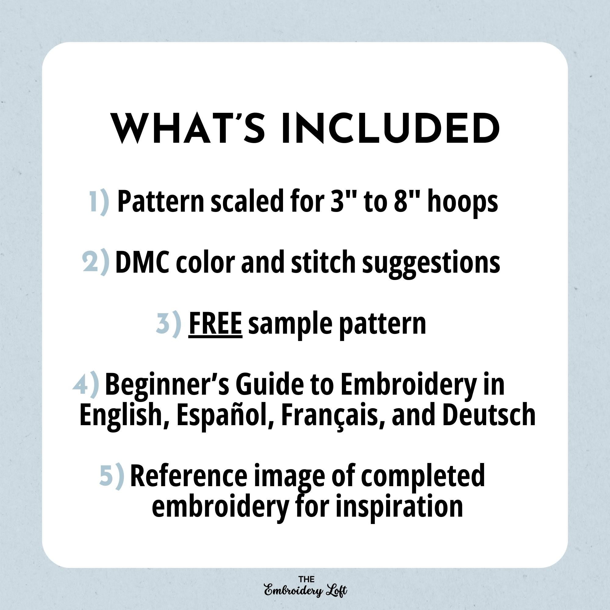 Trident Hand Embroidery Pattern