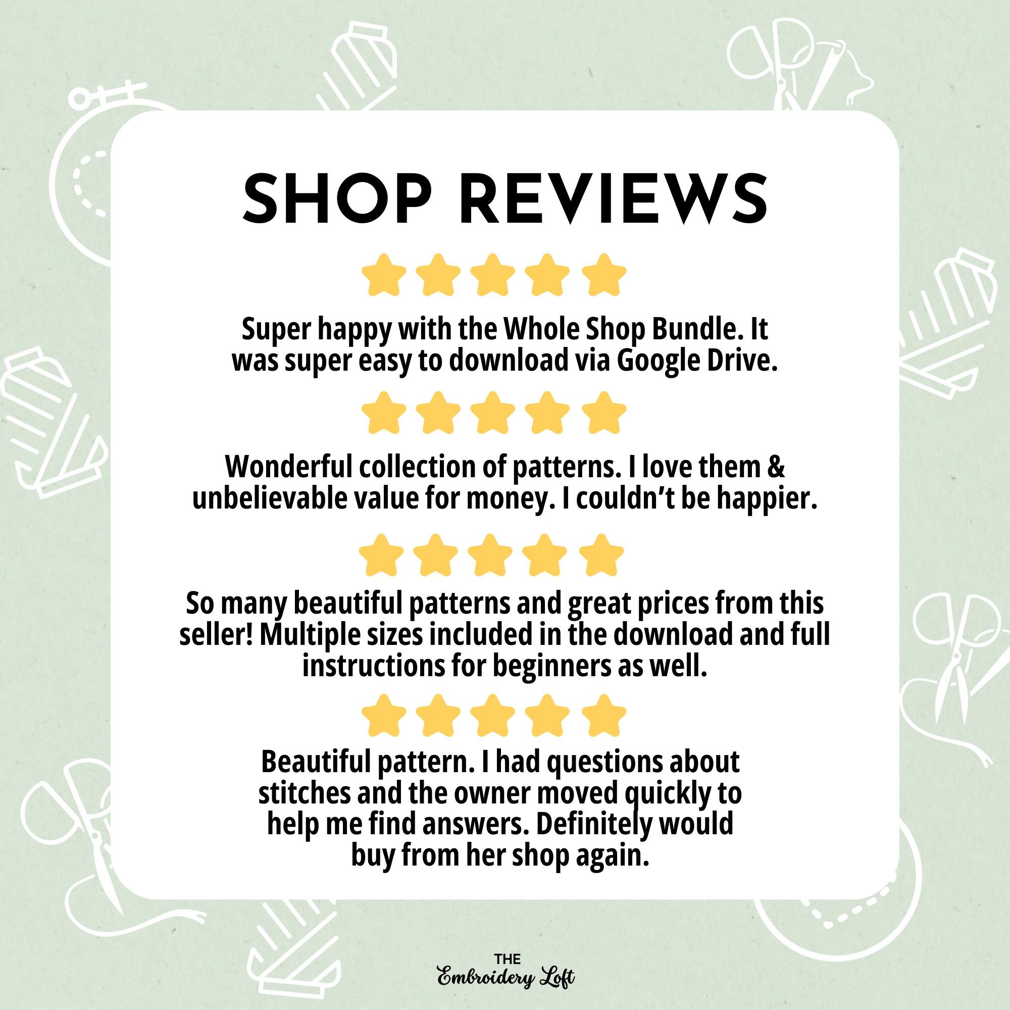 Tropical Hand Embroidery Pattern