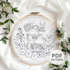 Baby Deer Hand Embroidery Pattern