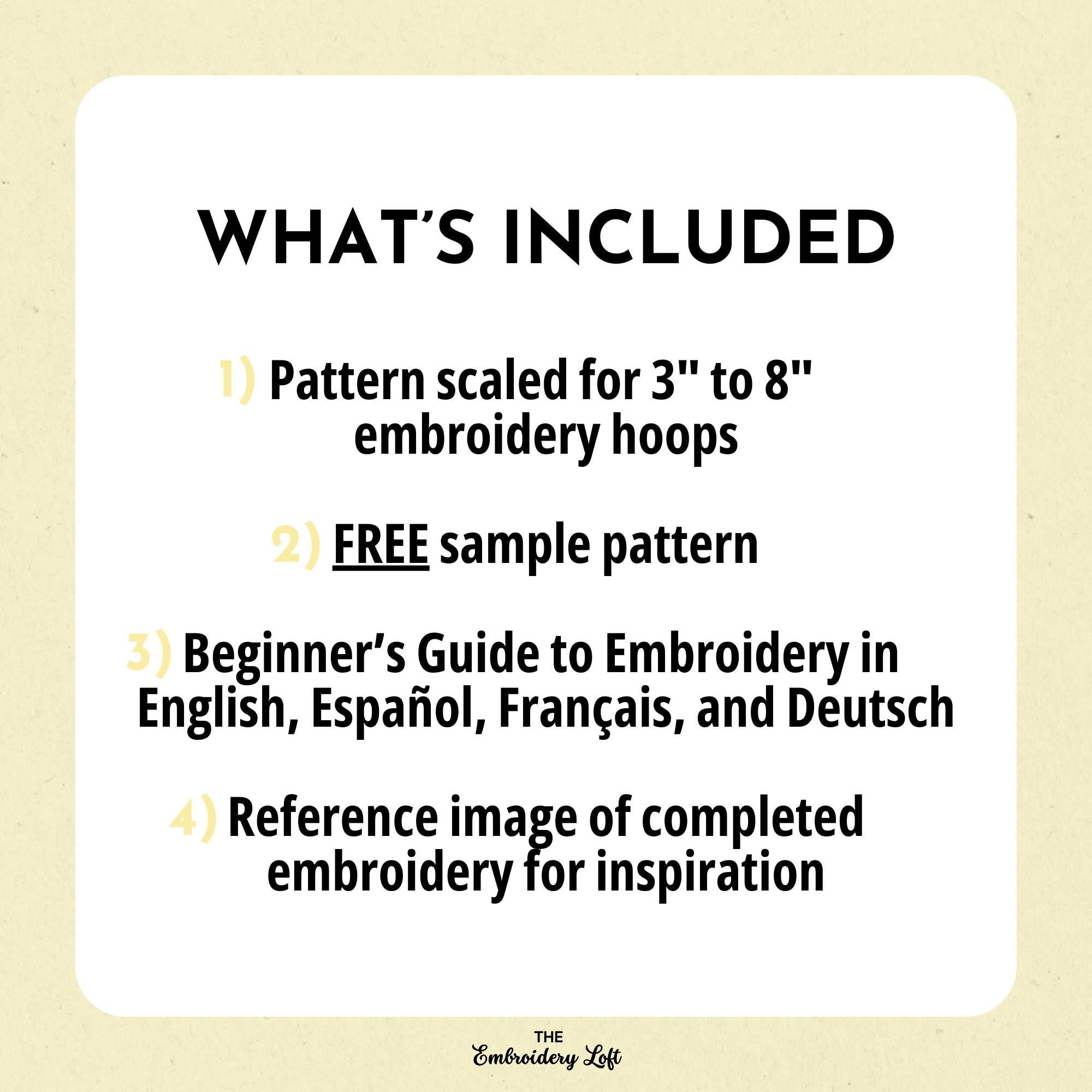 Easter Chick Hand Embroidery Pattern