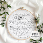 Fruit Bunch Hand Embroidery Pattern