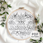Pineapple Hand Embroidery Pattern