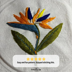 Bird of Paradise Hand Embroidery Pattern