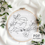 Chickadee Hand Embroidery Pattern