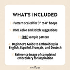 Autumn Leaves Hand Embroidery Pattern