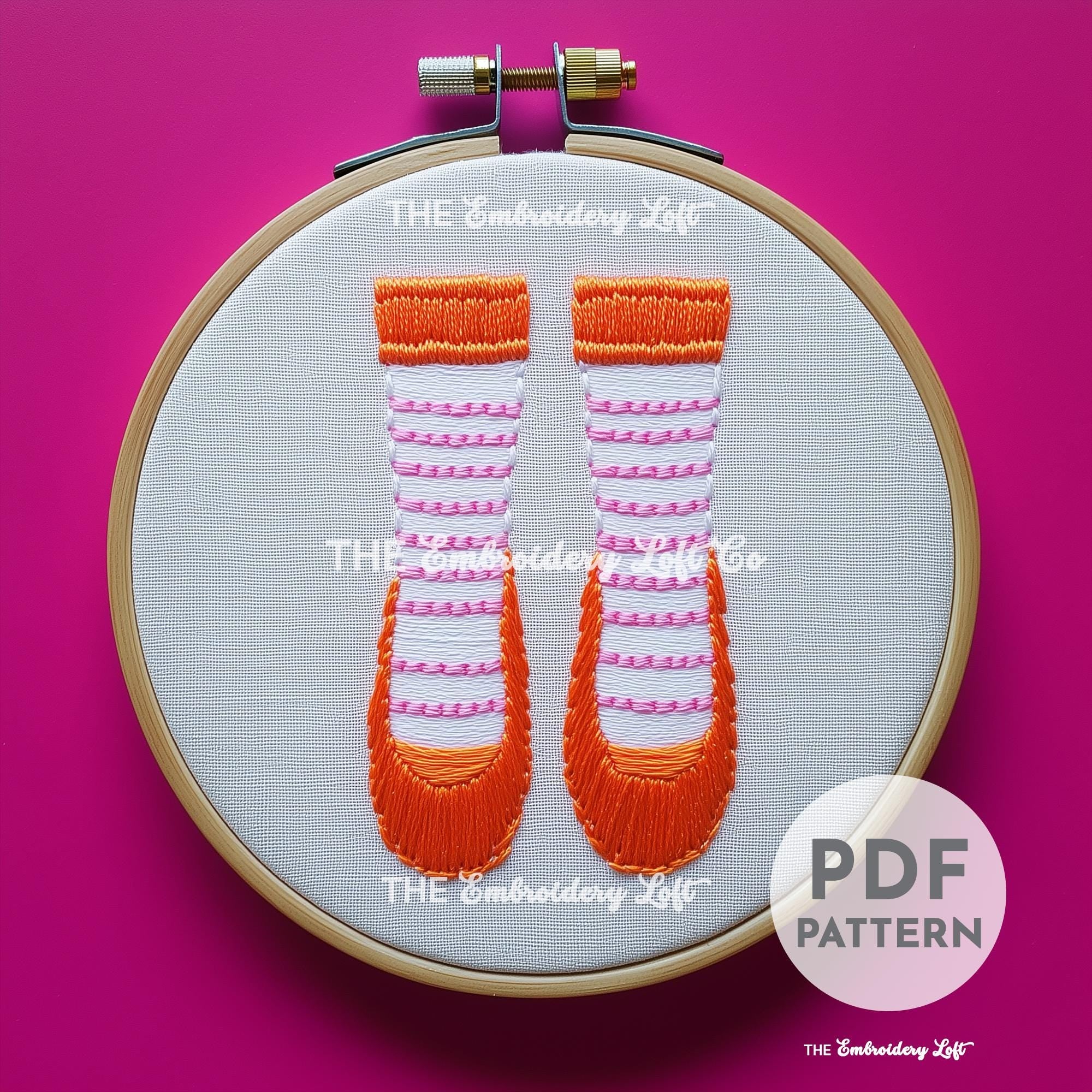 Retro Witch Hand Embroidery Pattern