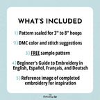 Afghan Hound Hand Embroidery Pattern