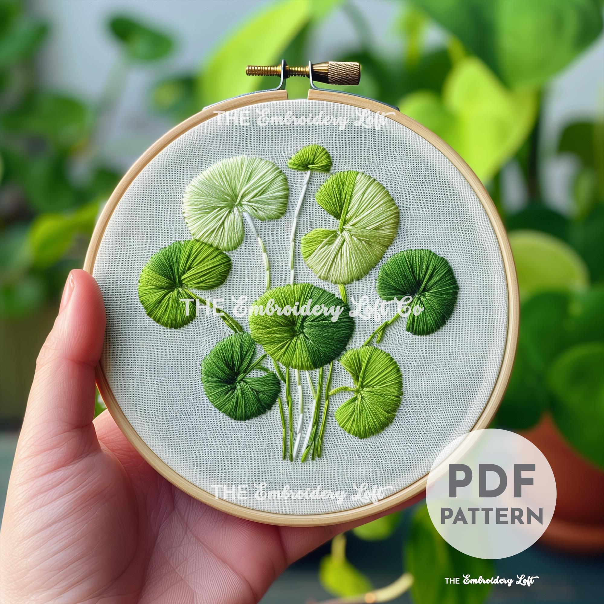 Pilea Hand Embroidery Pattern
