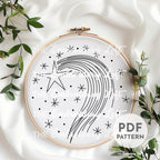 Shooting Star Hand Embroidery Pattern