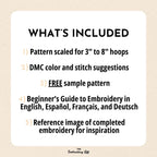 Autumn Leaves Hand Embroidery Pattern