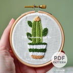 Cactus Hand Embroidery Pattern