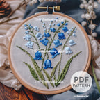 Bluebells Hand Embroidery Pattern
