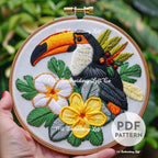 Toucan Hand Embroidery Pattern