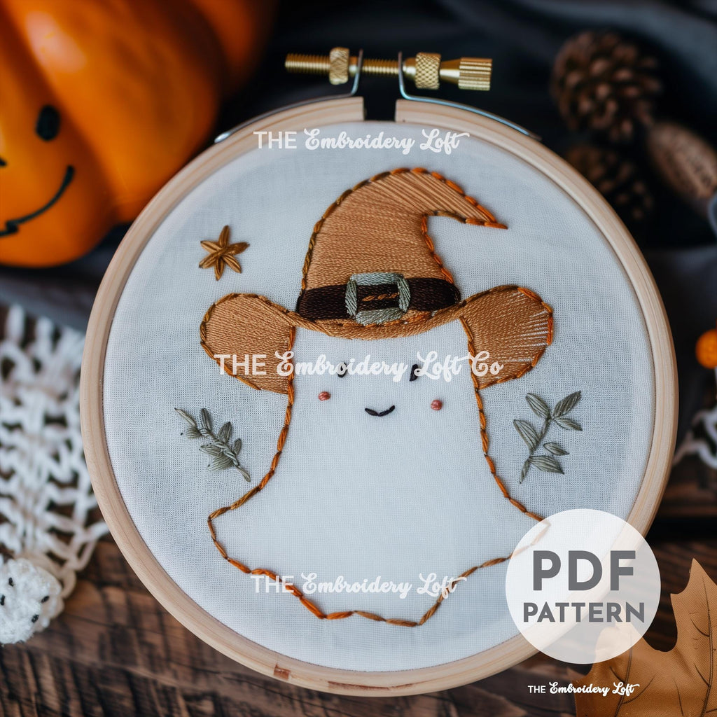 Rodeo Ghost Hand Embroidery Pattern