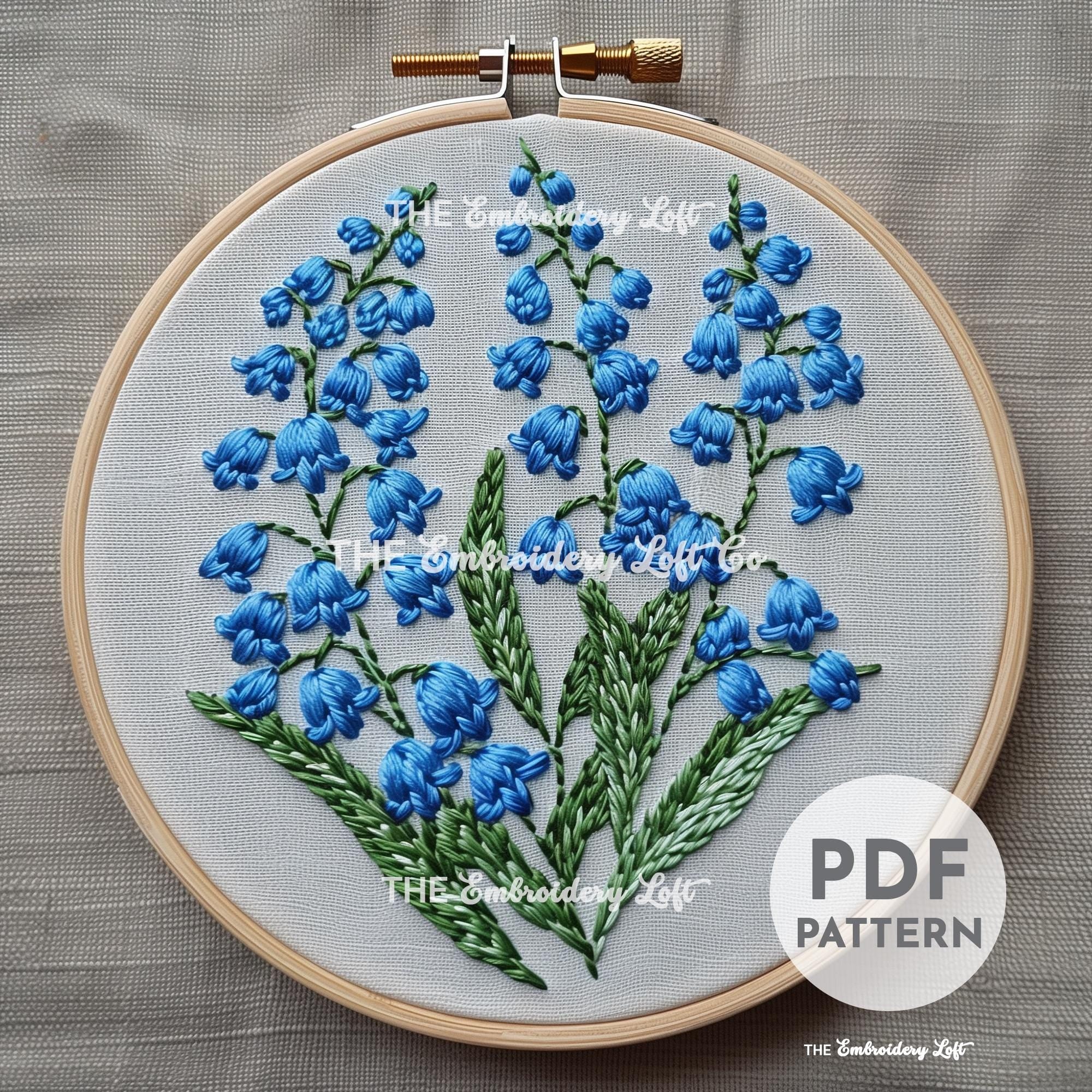 Bluebells Hand Embroidery Pattern