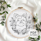 Yorkshire Terrier Hand Embroidery Pattern