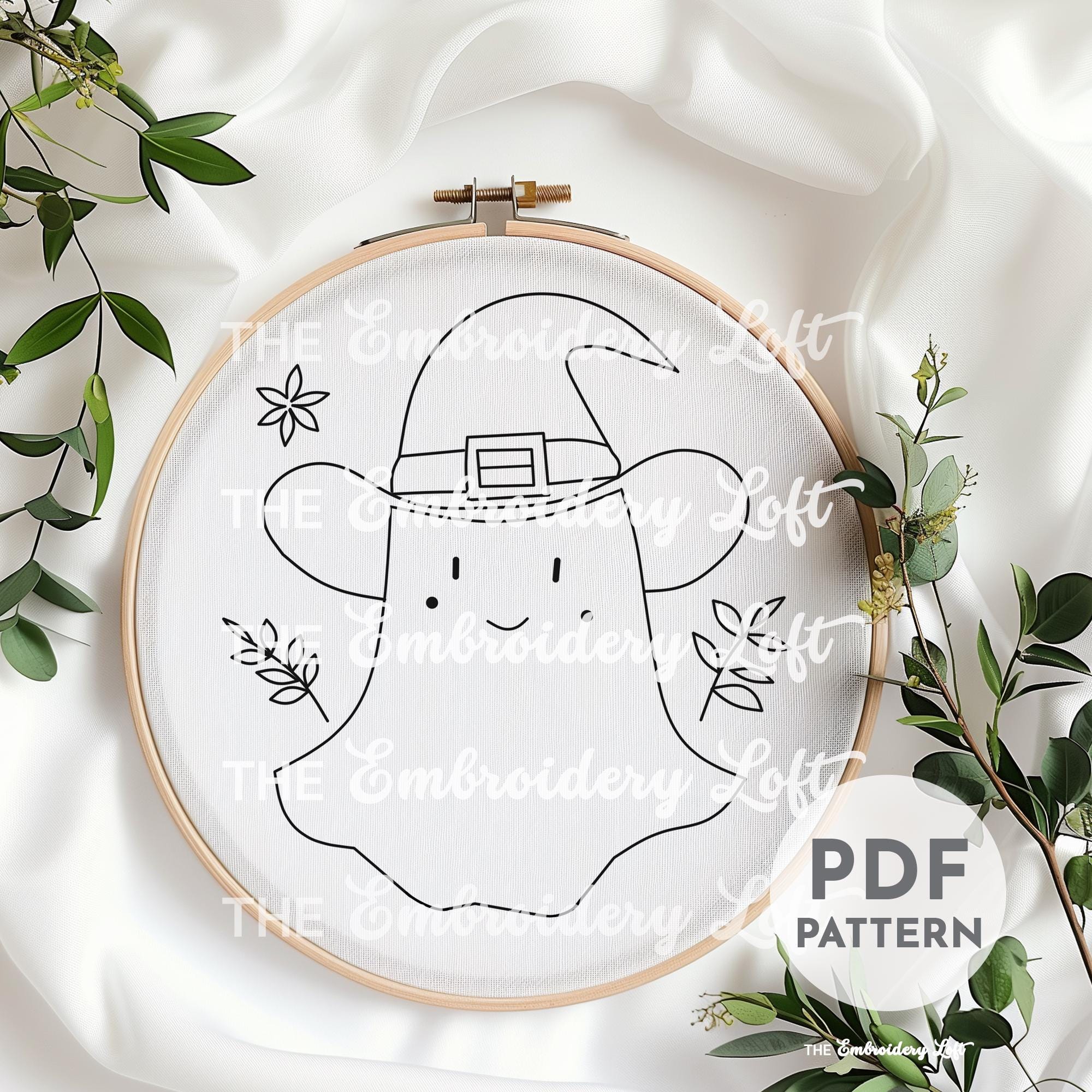 Rodeo Ghost Hand Embroidery Pattern