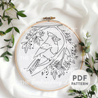 Red Cardinal Hand Embroidery Pattern