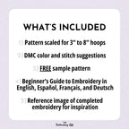 Oranges Hand Embroidery Pattern
