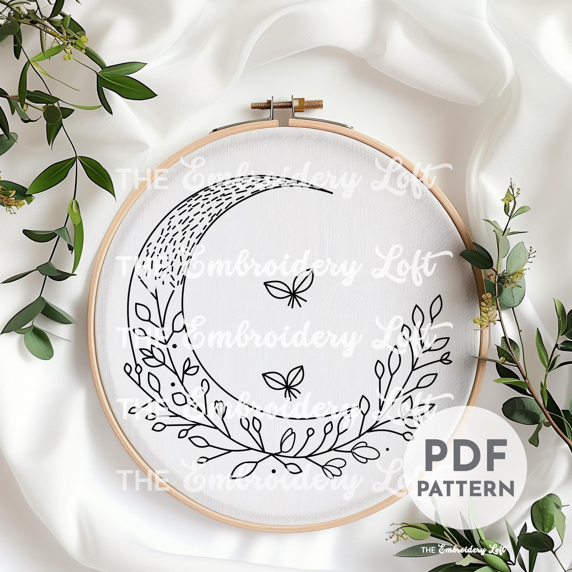 Lunar Dream Hand Embroidery Pattern