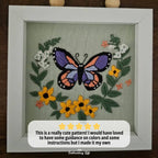 Aesthetic Butterfly Hand Embroidery Pattern