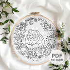 Hamster Hand Embroidery Pattern