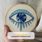 Evil Eye Hand Embroidery Pattern
