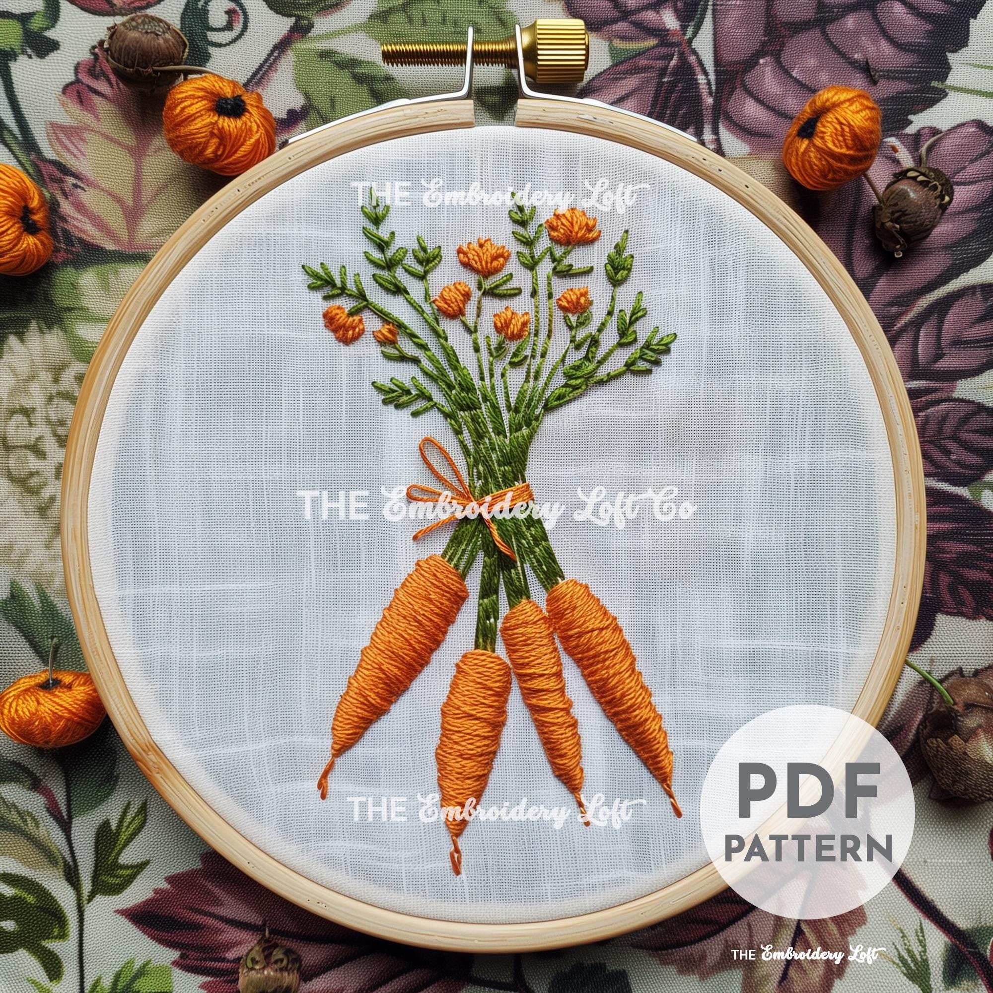 MINI COLLECTION, Fruits and Vegetables Hand Embroidery Pattern Collection, Current and Future Designs, Lifetime Access, Hand Embroidery
