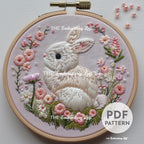 Easter Bunny Hand Embroidery Pattern