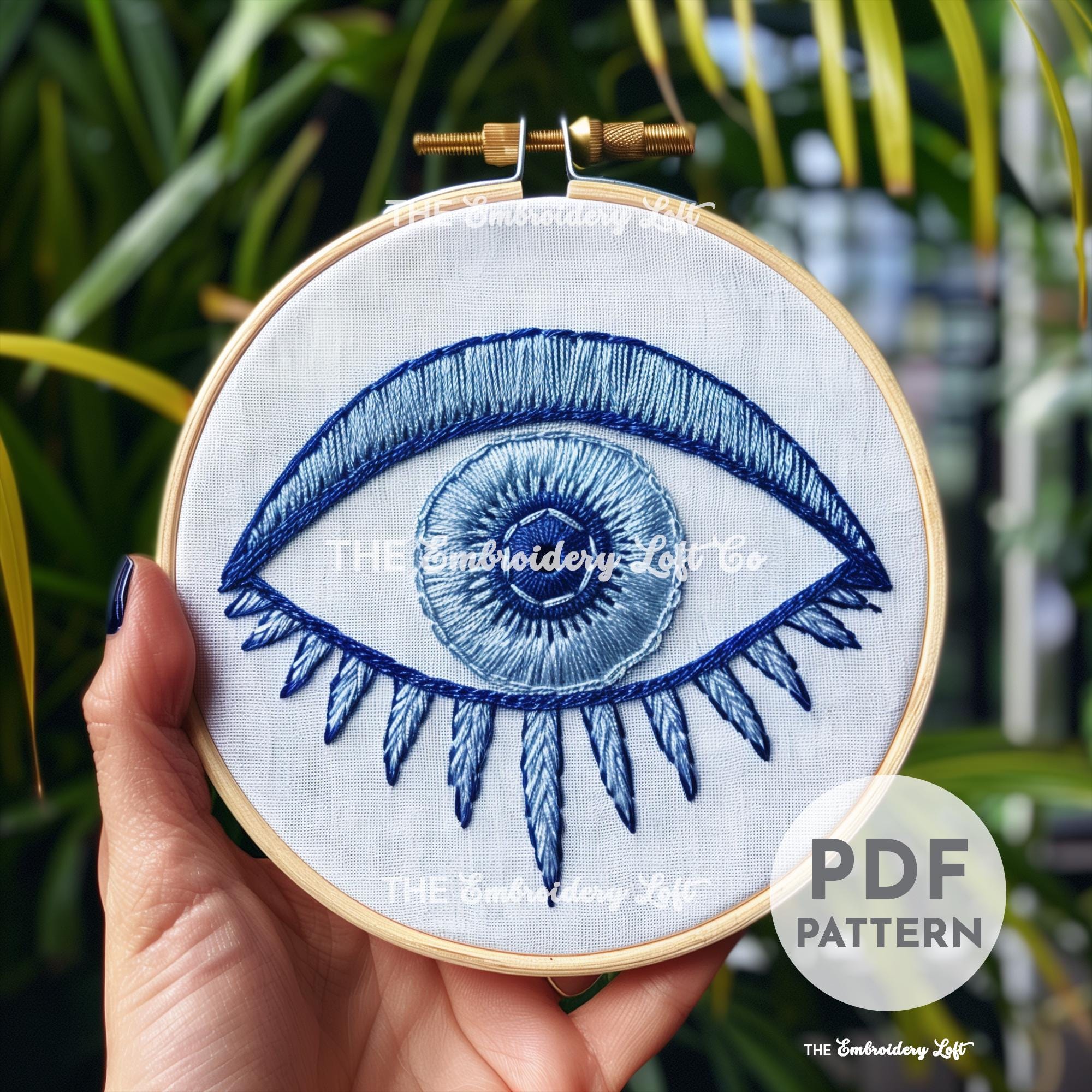 Evil Eye Hand Embroidery Pattern