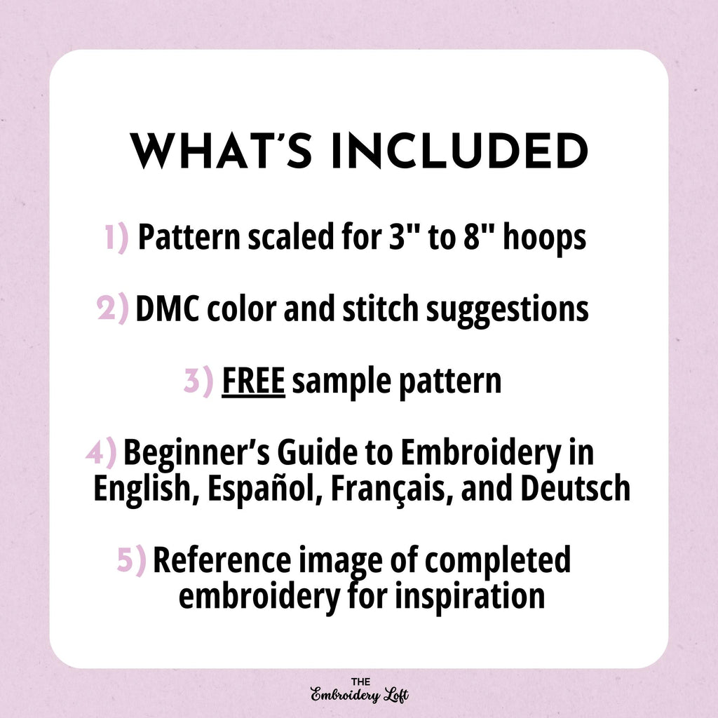 Carnation Wreath Hand Embroidery Pattern