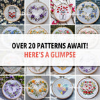 MINI COLLECTION, Love Hand Embroidery Pattern Collection, Current and Future Designs, Lifetime Access, Hand Embroidery, DIY