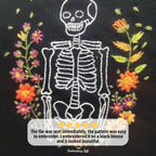 Spooky Skeleton Hand Embroidery Pattern