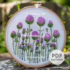 Clovers Hand Embroidery Pattern