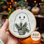 Cute Ghost Hand Embroidery Pattern