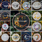 MINI COLLECTION, Celestial Hand Embroidery Pattern Collection, Current and Future Designs, Lifetime Access, Hand Embroidery, Embroidery PDF