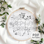 Summer Blossom Hand Embroidery Pattern