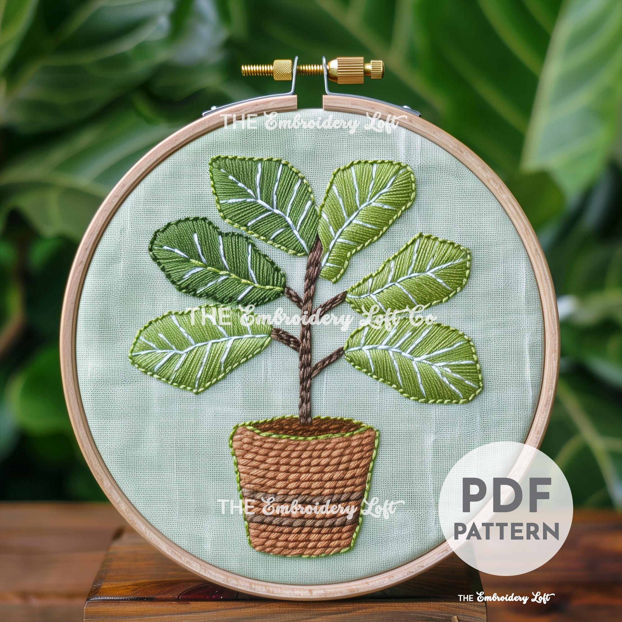 Fig Tree Hand Embroidery Pattern