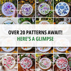 MINI COLLECTION, Folk Art Style Hand Embroidery Pattern Collection, Current and Future Designs, Lifetime Access, Hand Embroidery, DIY
